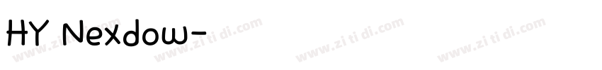 HY Nexdow字体转换